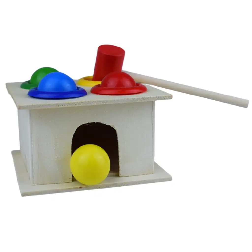 Konck the Ball дървена игра за сръчност изображение 3