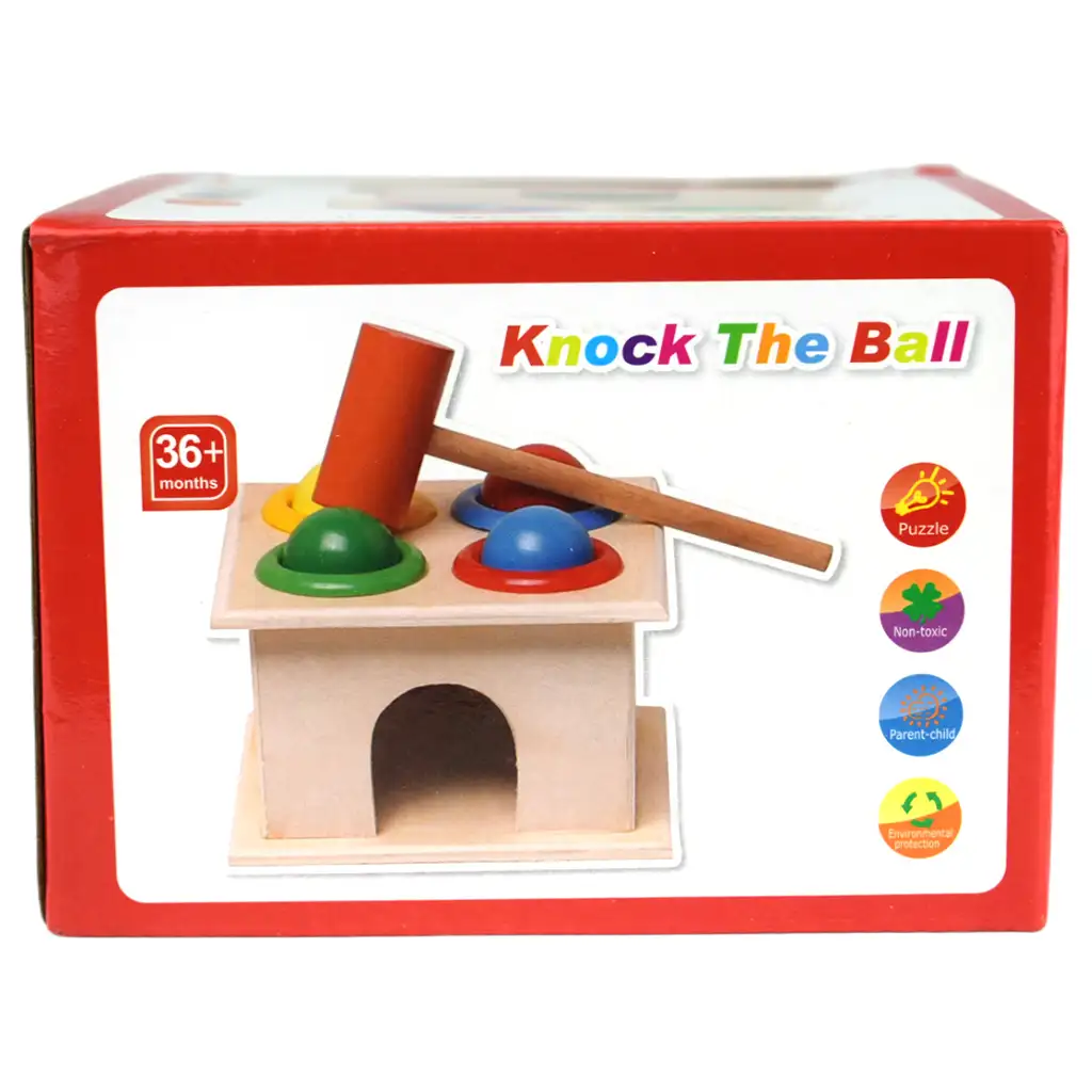 Konck the Ball дървена игра за сръчност изображение 5