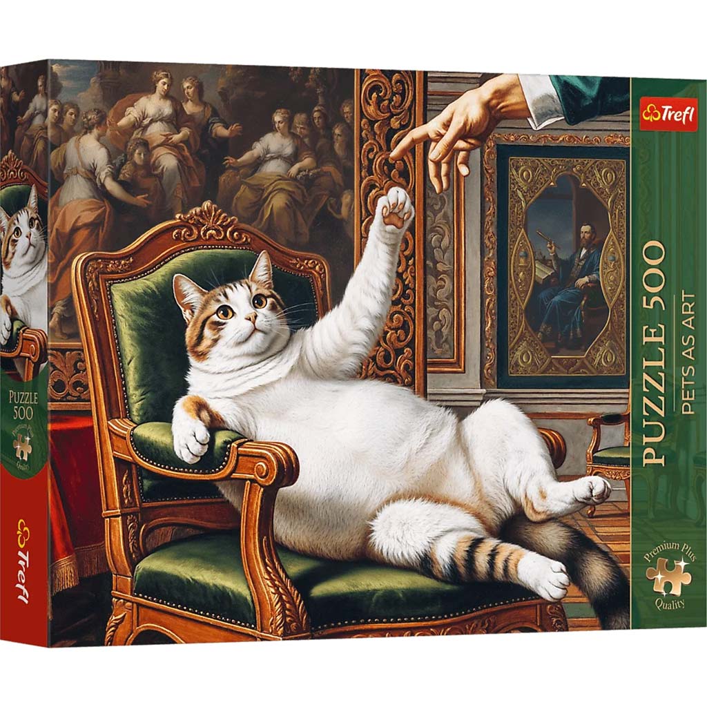 Космато коте 500бр. Премиум плюш пъзел - Trefl изображение 1