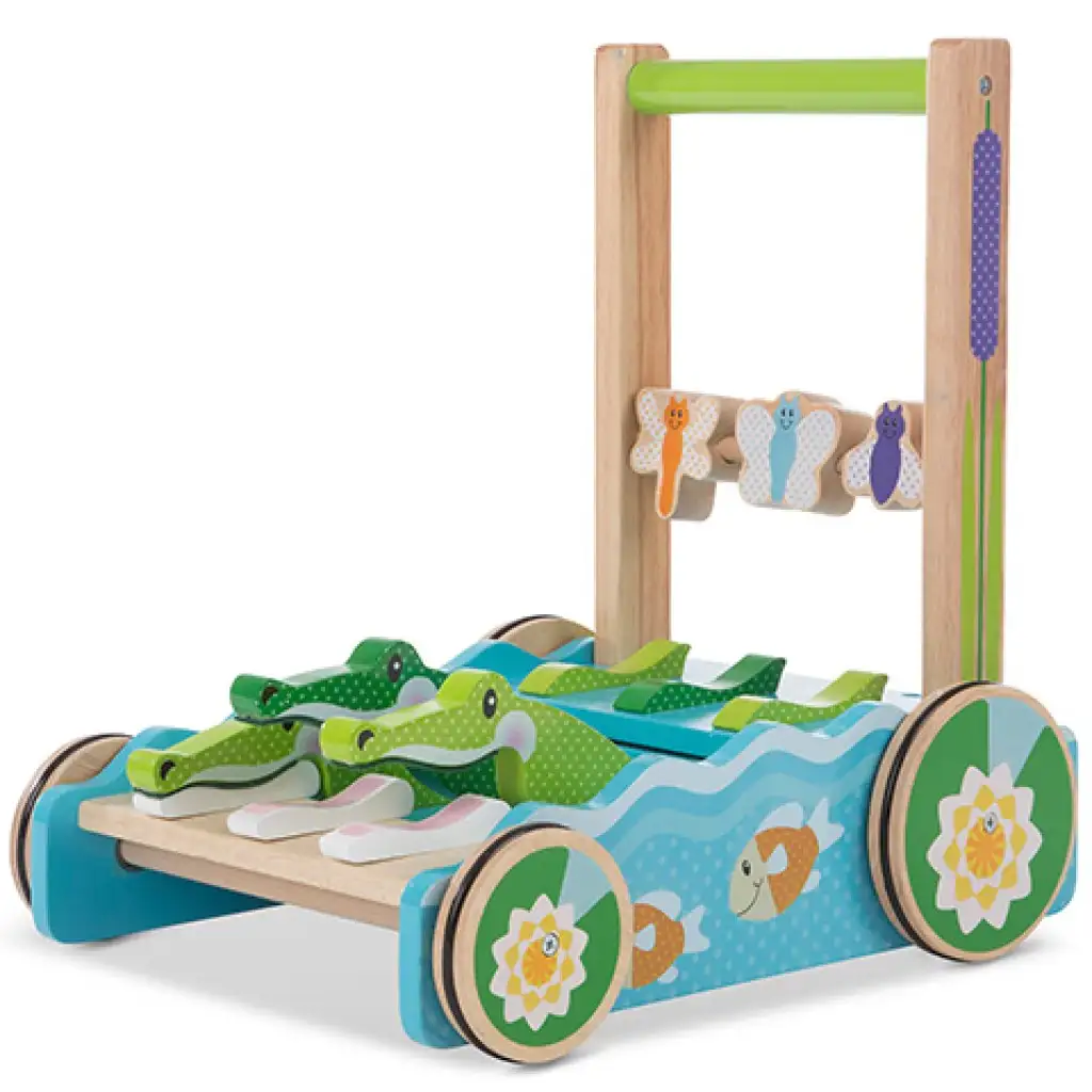 Кроки дървен помощник за ходене - Melissa & Doug изображение 2