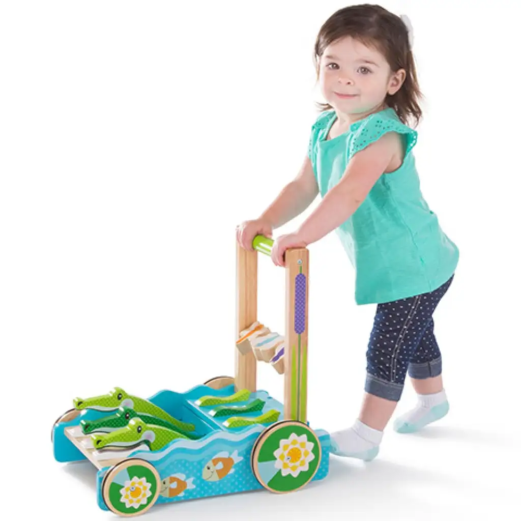 Кроки дървен помощник за ходене - Melissa & Doug изображение 3
