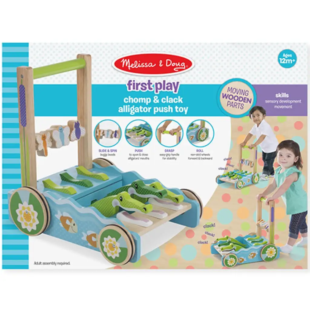 Кроки дървен помощник за ходене - Melissa & Doug изображение 1