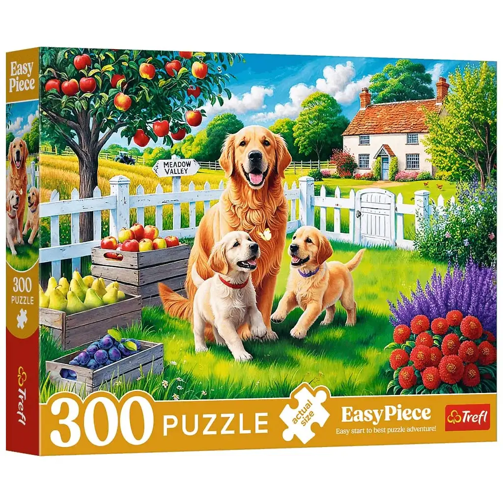 Кучета на село Easy Piece 300 части пъзел - Trefl изображение 1