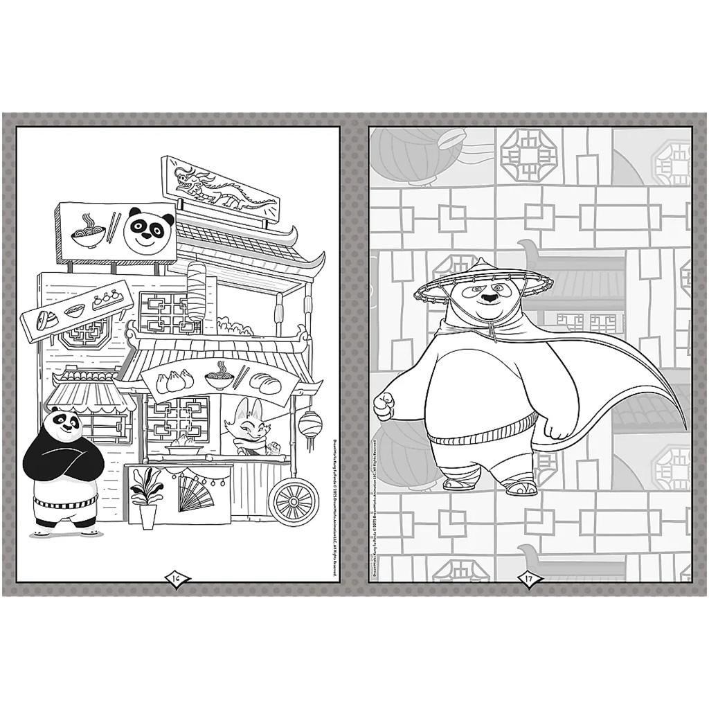 Kung Fu Panda оцветяваща книга - Trefl изображение 3