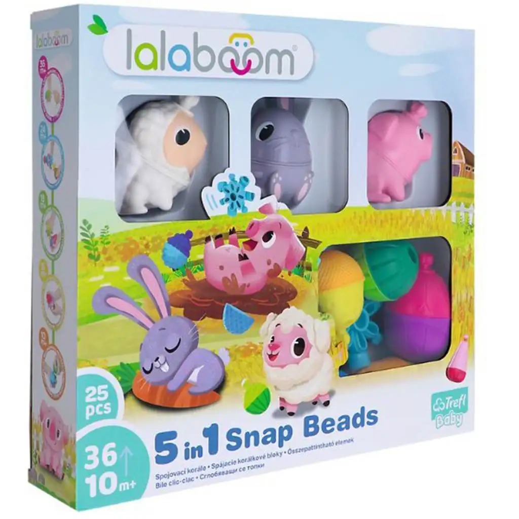LALABOOM: 25бр. бебешка Монтесори развиваща играчка - Trefl изображение 2
