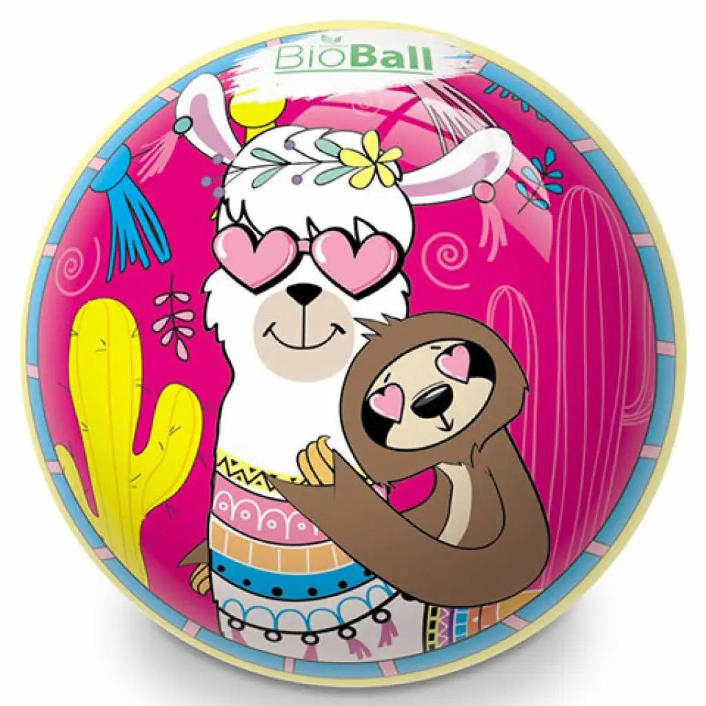 Лама BioBall гумена топка 23см - Mondo Toys изображение 1