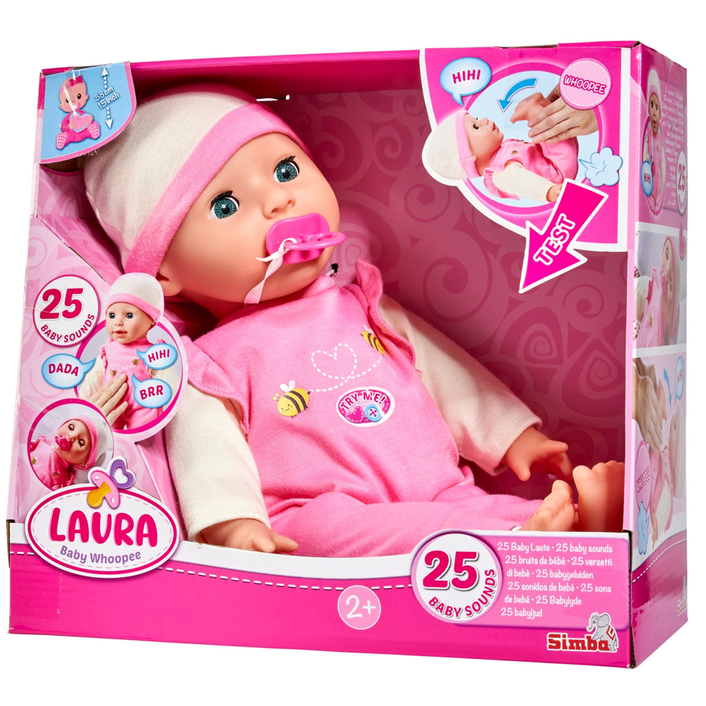Лаура Бейби Уупи играчка кукла - Simba Toys изображение 1