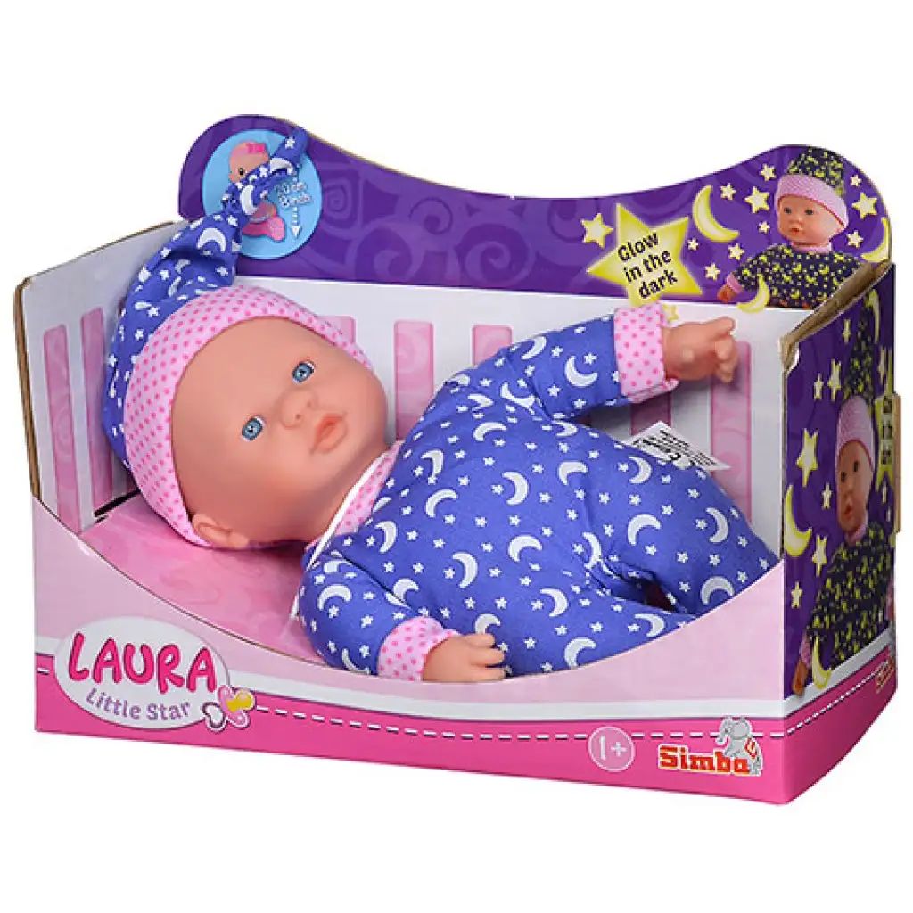 Лаура Малка Звезда кукла с флуоресцираща пижама - Simba Toys изображение 1