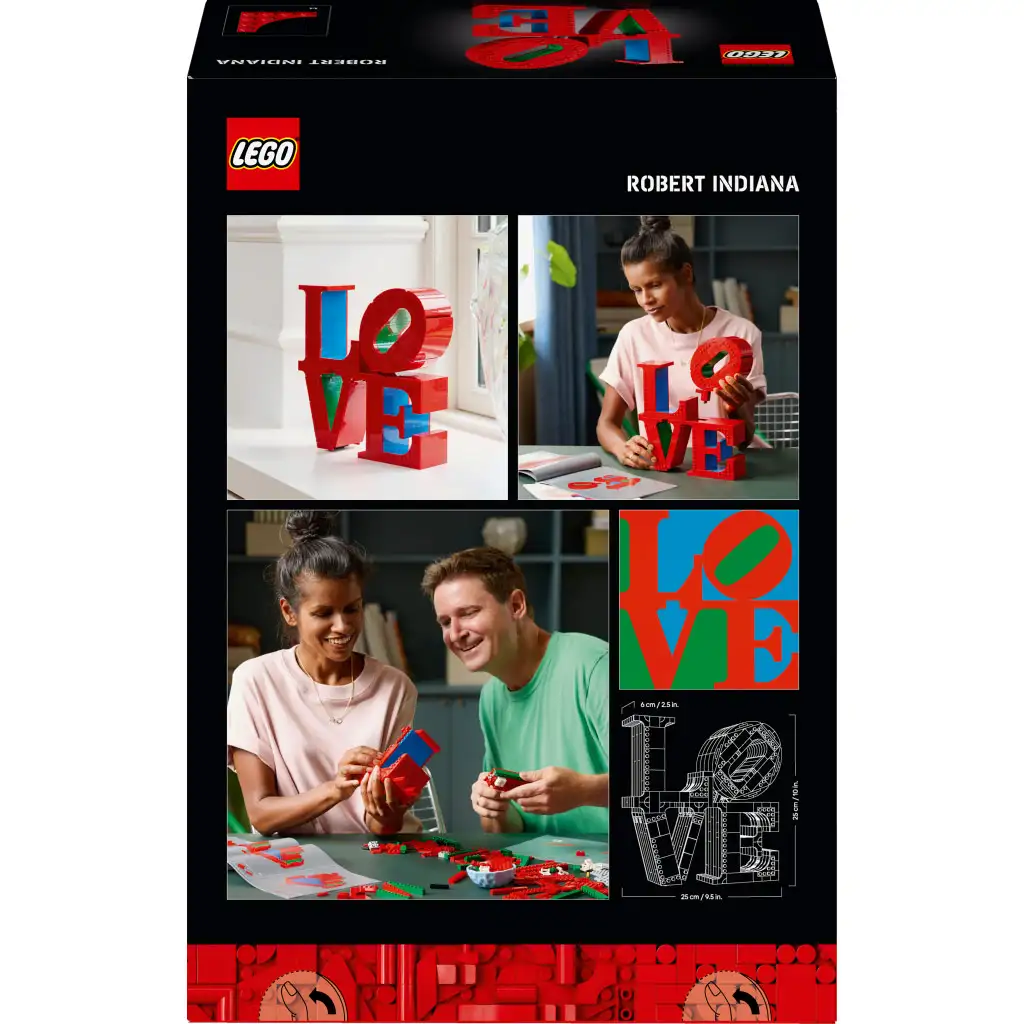 LEGO® ART: LOVE декоративен надпис (31214) изображение 5