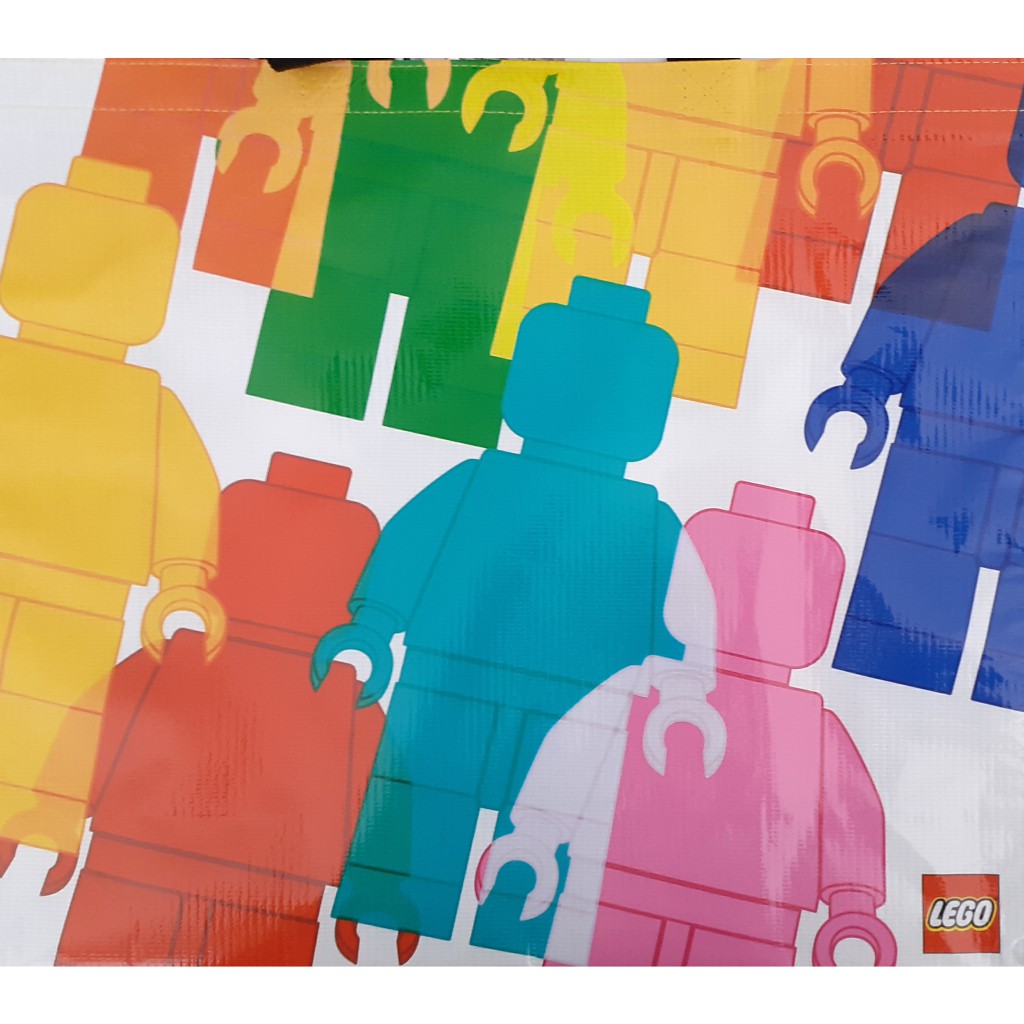 LEGO® Чанта за пазаруване с мотиви на минифигури изображение 1