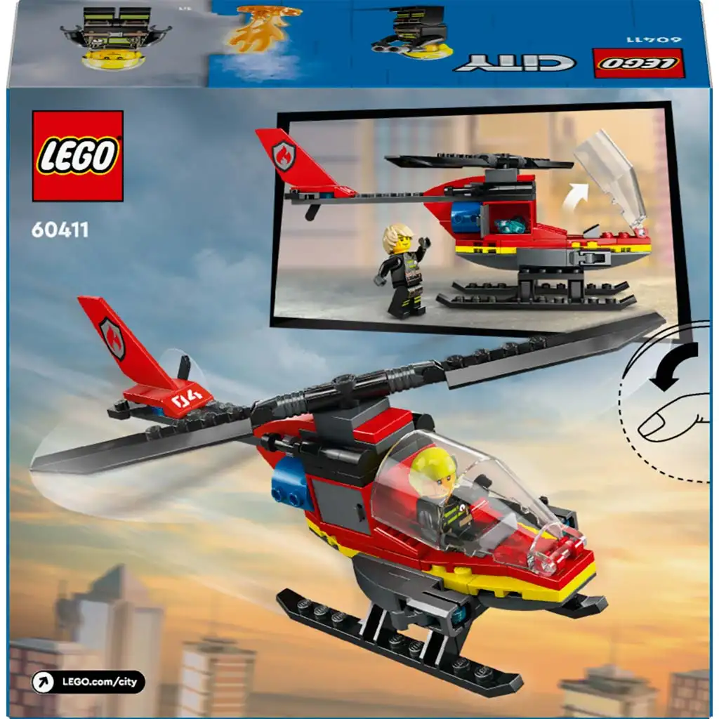 LEGO® City: Пожарникарски спасителен хеликоптер (60411) изображение 2