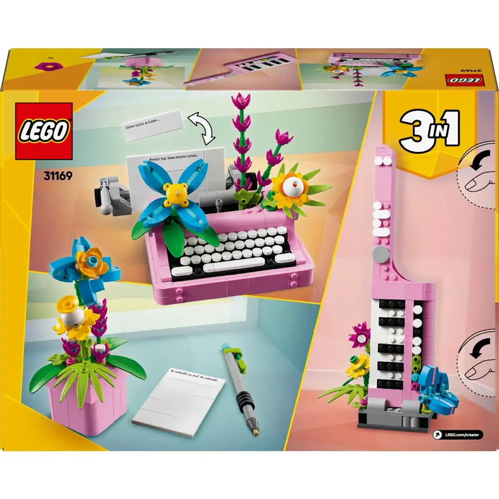 LEGO® Creator: Пишеща машина с цветя (31169) изображение 2