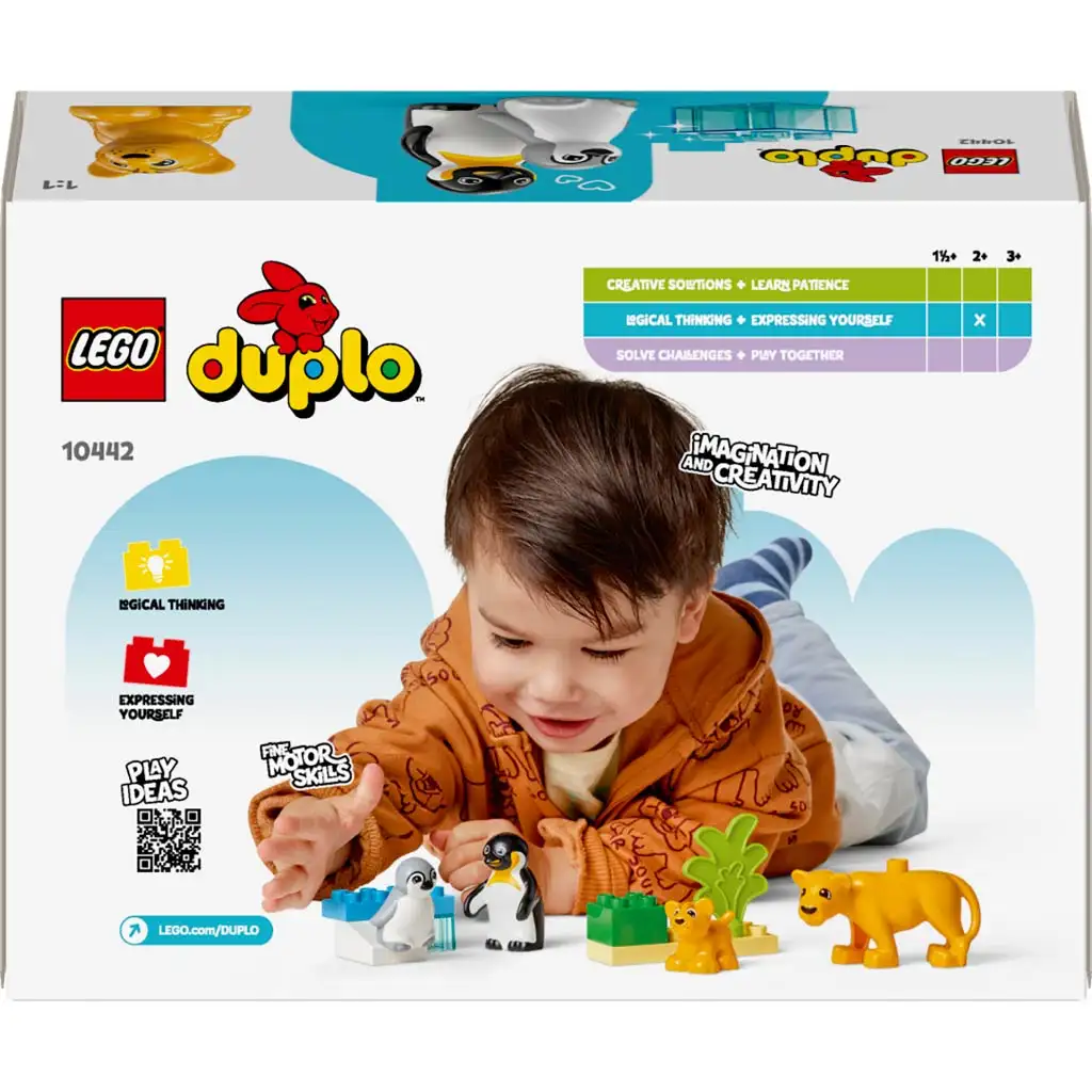 LEGO® DUPLO®: Животински семейства в дивата природа: Пингвини и лъвове (10442) изображение 2