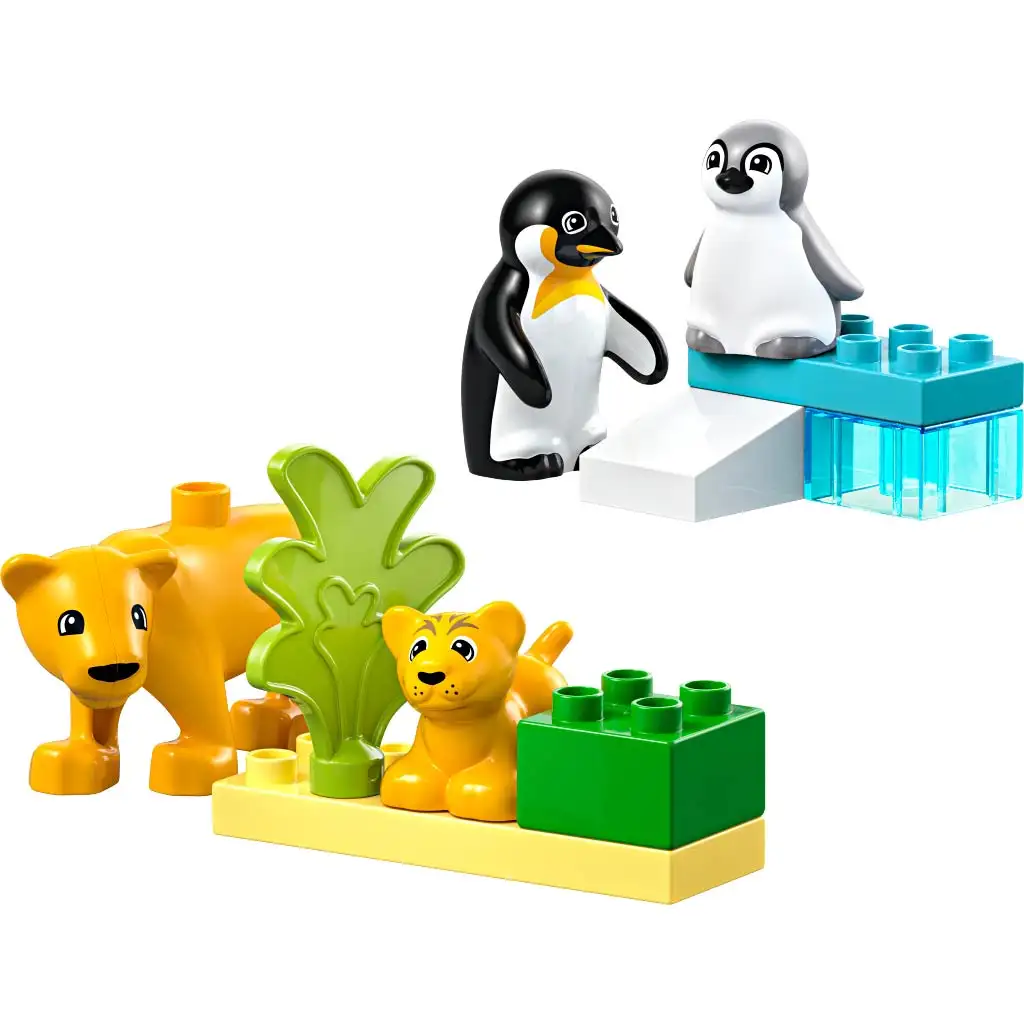 LEGO® DUPLO®: Животински семейства в дивата природа: Пингвини и лъвове (10442) изображение 5