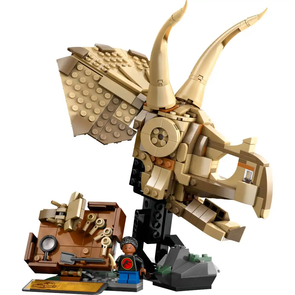 LEGO® Jurassic World: Динозавърски остатъци - Череп на Трицератопс (76969) изображение 2