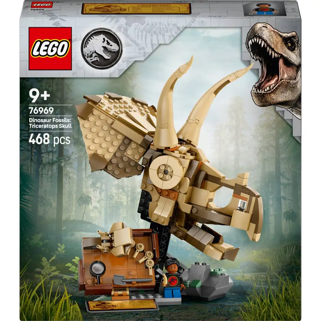 LEGO® Jurassic World: Динозавърски остатъци - Череп на Трицератопс (76969) изображение 1