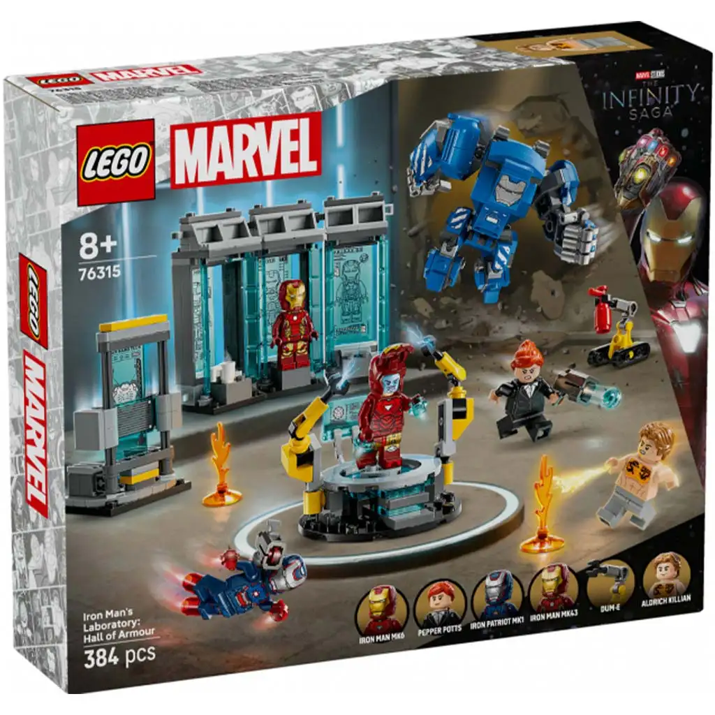 LEGO® Marvel: Лабораторията на Железния човек: Залата за броня (76315) изображение 1