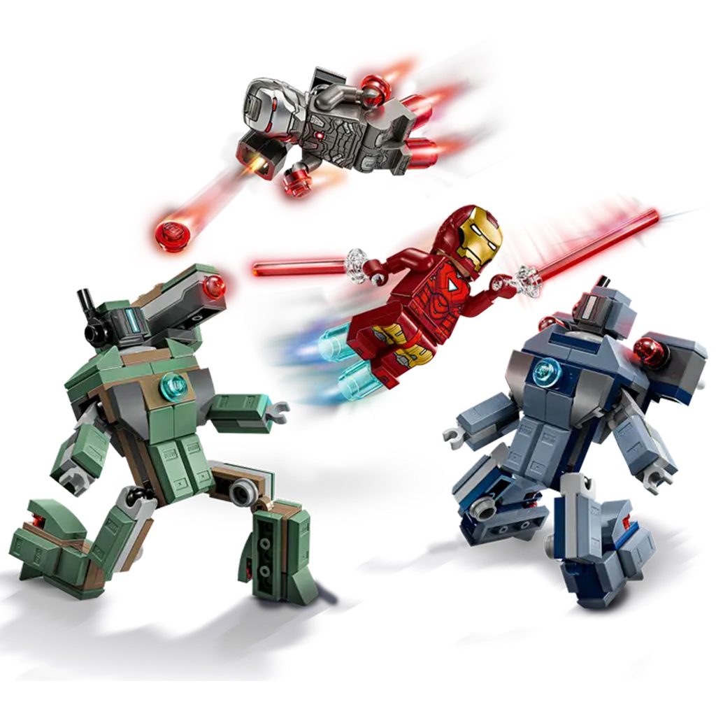 LEGO® Marvel: Железният човек и Военен самолет срещу Хамър-дронове (76320) изображение 3