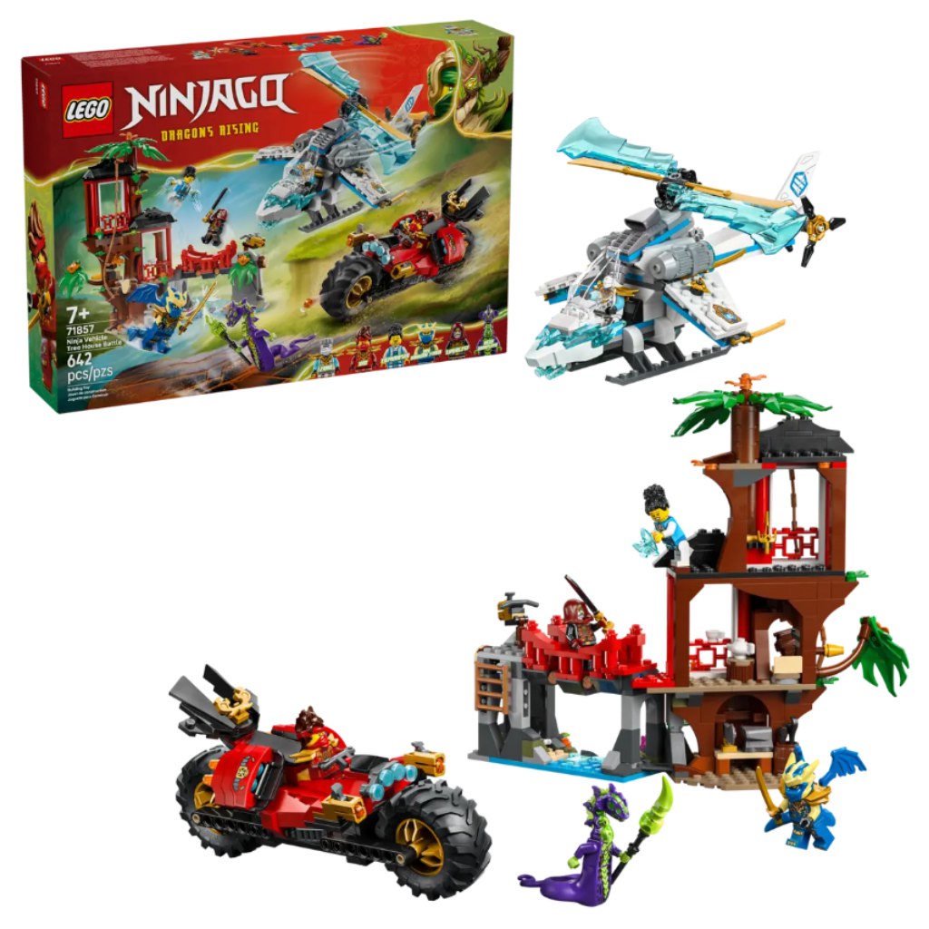 LEGO® Ninjago: Битка на нинджа превозни средства в дървесната къща (71857) изображение 1