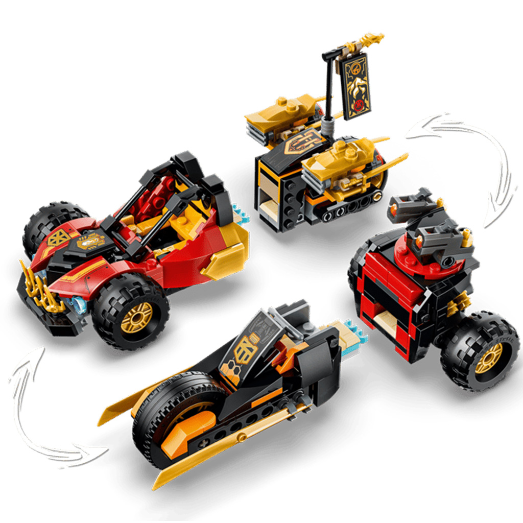 LEGO® Ninjago: Комбинирани превозни средства на Kai и Cole (71864) изображение 4