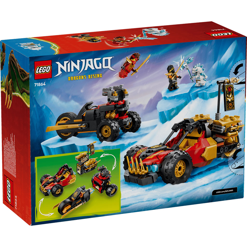 LEGO® Ninjago: Комбинирани превозни средства на Kai и Cole (71864) изображение 7