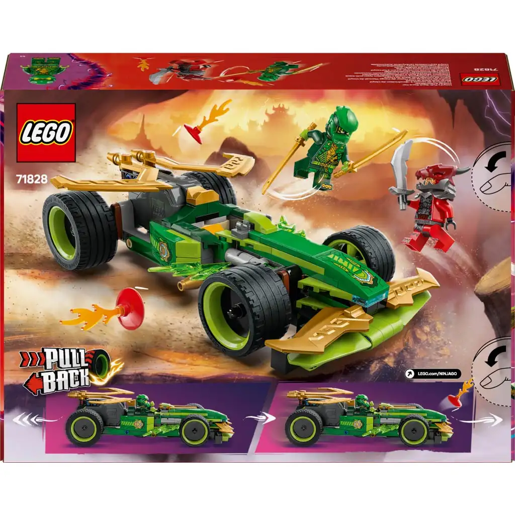 LEGO® Ninjago: Състезателната кола на Лойд с обратно движение (71828) изображение 2