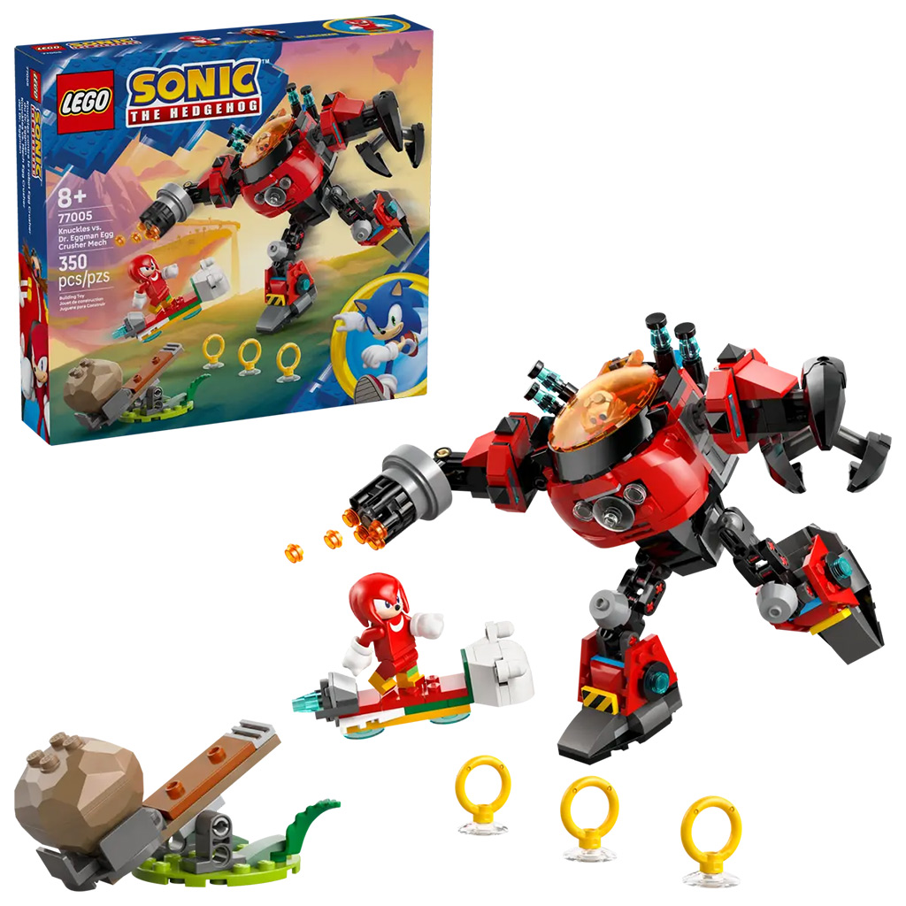 LEGO® Sonic the Hedgehog™: Knuckles срещу Dr. Eggman Egg Crusher робот (77005) изображение 1