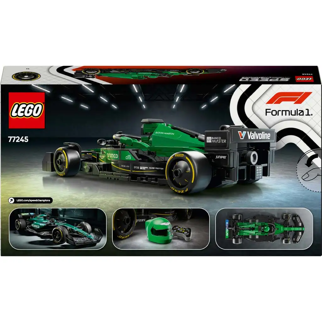 LEGO® Speed Champions: Aston Martin Aramco F1® AMR24 състезателен автомобил (77245) изображение 2