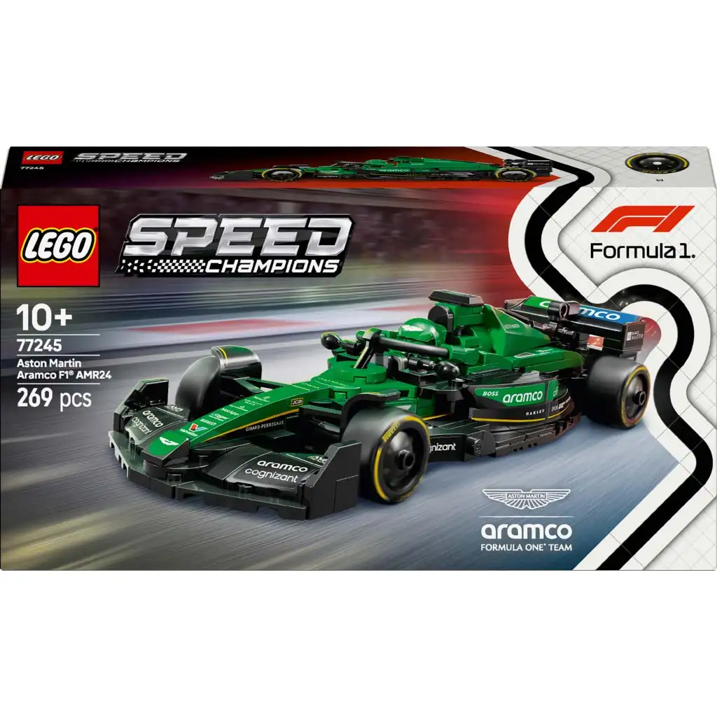 LEGO® Speed Champions: Aston Martin Aramco F1® AMR24 състезателен автомобил (77245) изображение 1