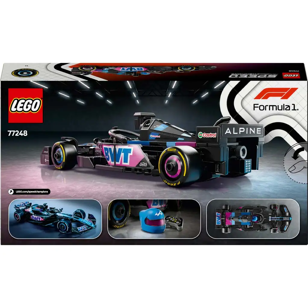 LEGO® Speed Champions: BWT Alpine F1® Team A524 състезателен автомобил (77248) изображение 2