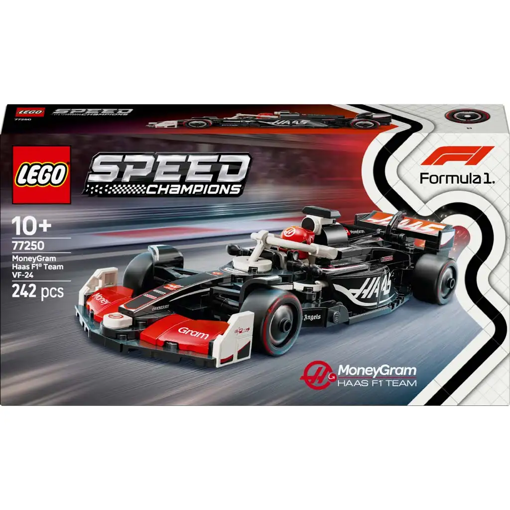 LEGO® Speed Champions: MoneyGram Haas F1® Team VF-24 състезателен автомобил (77250) изображение 1