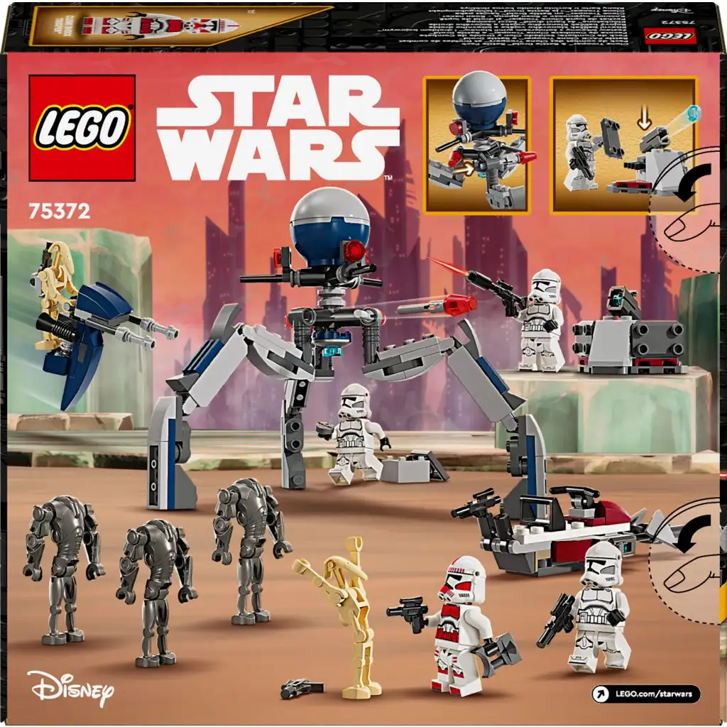 LEGO® Star Wars™: Клонинг войник™ и бойен дроид™ боен комплект (75372) изображение 6