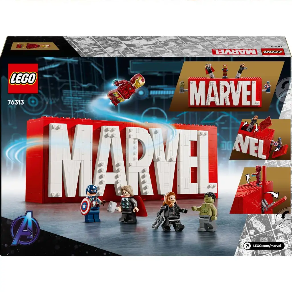 LEGO® Super Heroes: MARVEL лого и минифигурки (76313) изображение 5