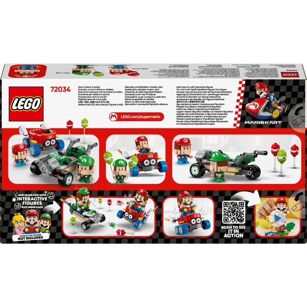 LEGO® Super Mario™: Mario Kart™ – Бейби Марио и Бейби Луиджи (72034) изображение 2