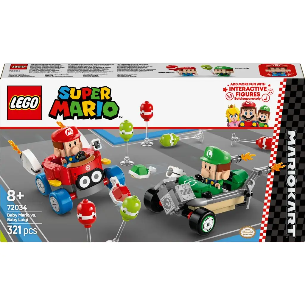 LEGO® Super Mario™: Mario Kart™ – Бейби Марио и Бейби Луиджи (72034) изображение 1