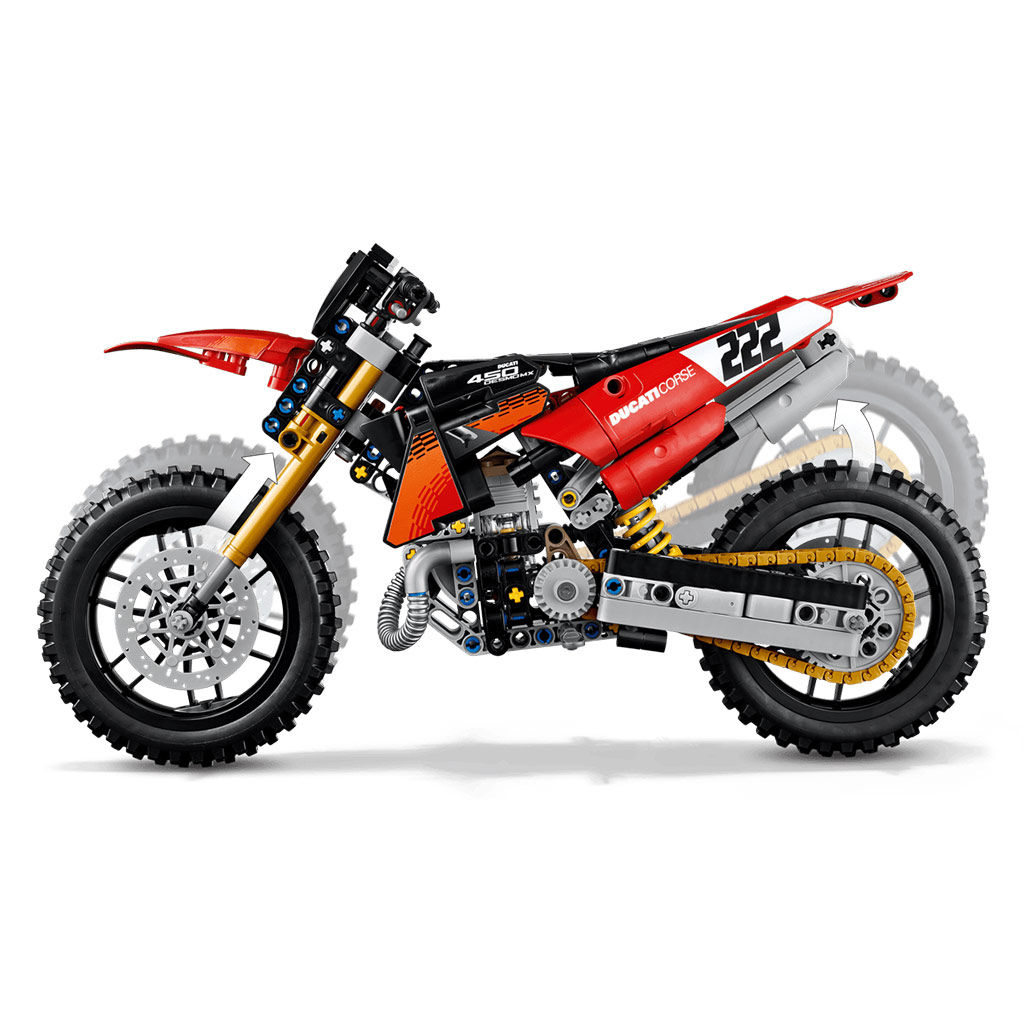 LEGO® Technic: Ducati Desmo450 MX Factory мотоциклет (42238) изображение 4
