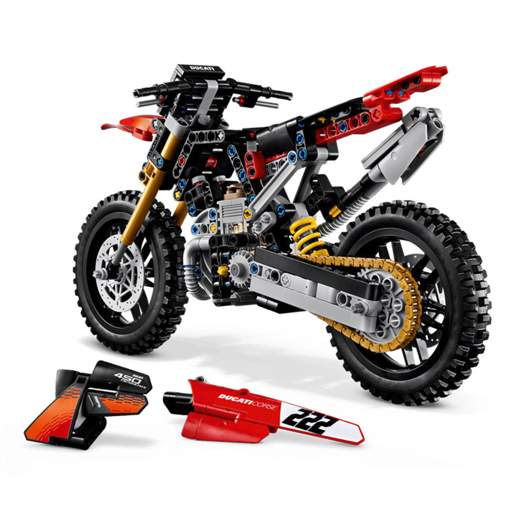 LEGO® Technic: Ducati Desmo450 MX Factory мотоциклет (42238) изображение 5