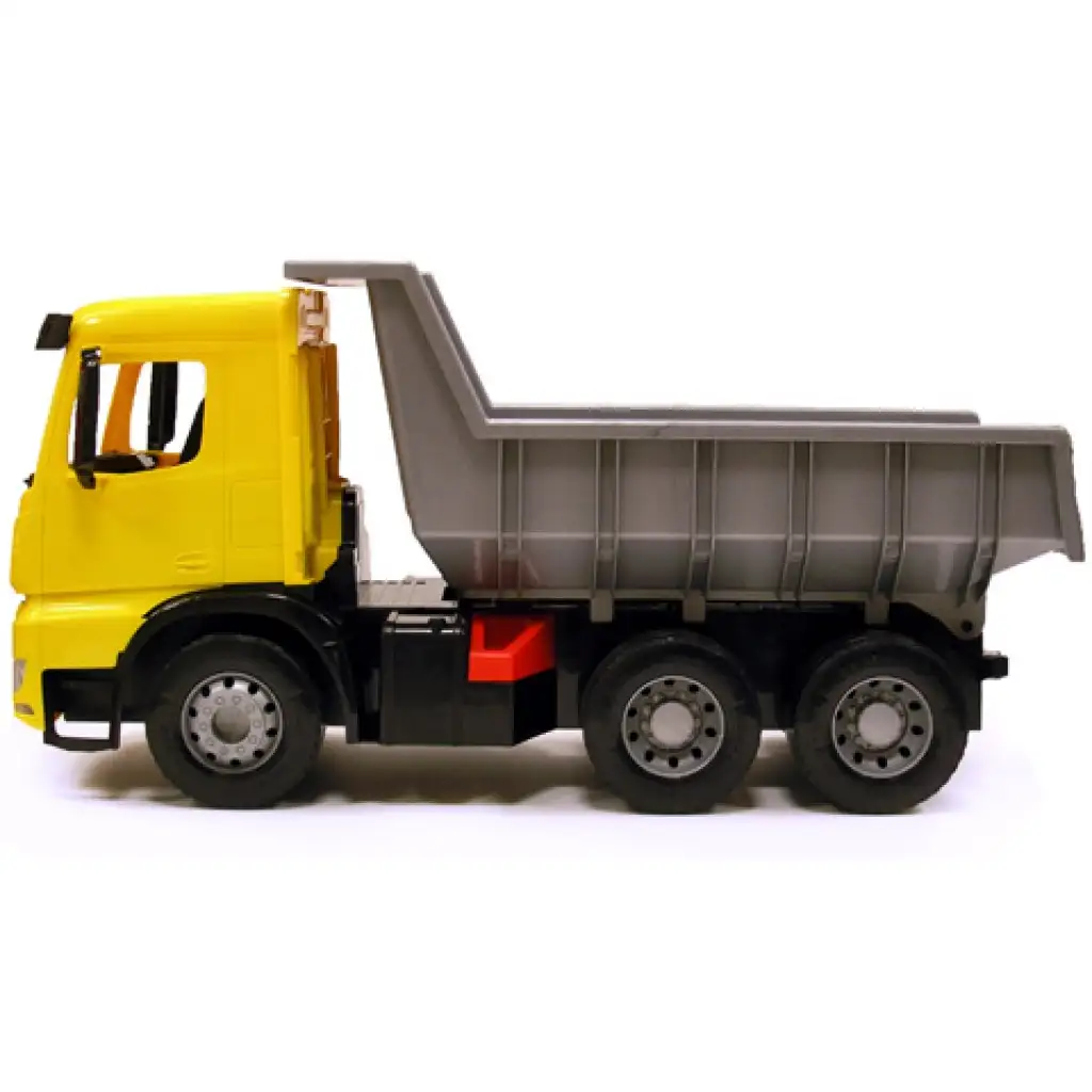 LENA: Mercedes-Benz Actros гигантски самосвал жълт/черен 67см изображение 2