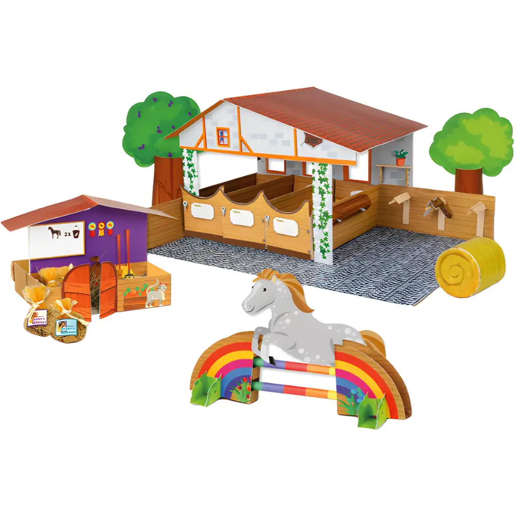 LENA: Моят пони ECO конюшня комплект за творчески игри изображение 2