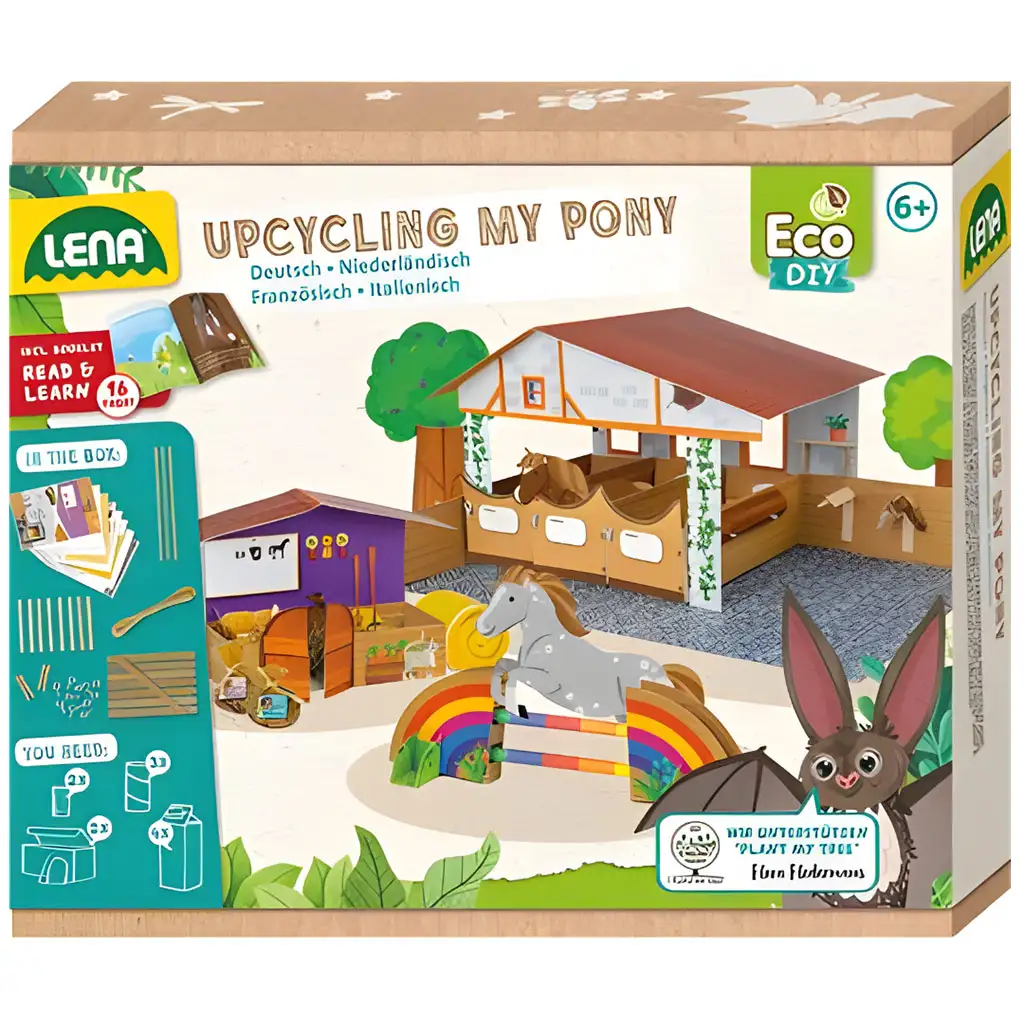 LENA: Моят пони ECO конюшня комплект за творчески игри изображение 1