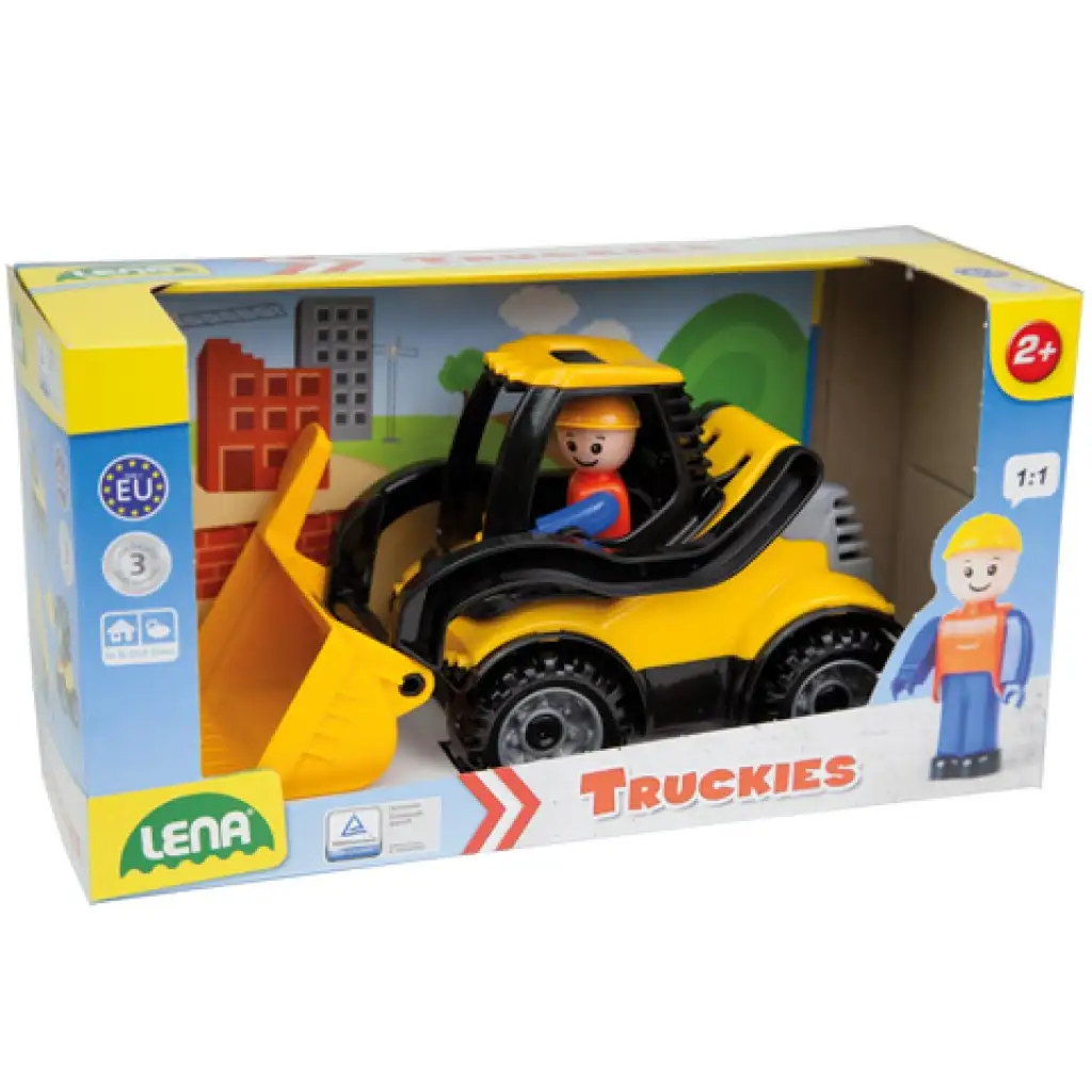 LENA: Truckies строителен трактор с фигура 21см изображение 2