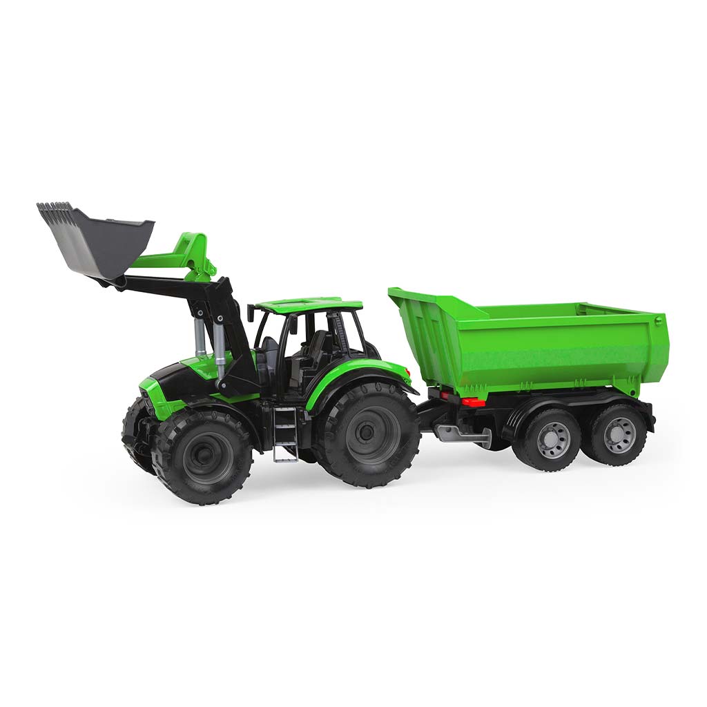 LENA: Worxx Deutz-Fahr Agrotron 7250 TTV трактор с ремарке в кутия 74см изображение 2