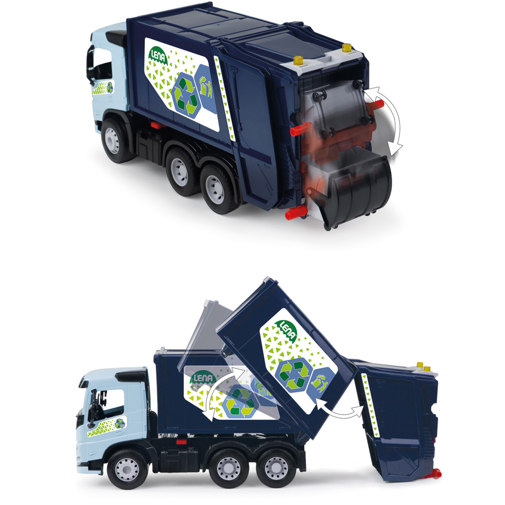 LENA: Worxx Volvo FMX камион за боклук с кутия 54см изображение 3