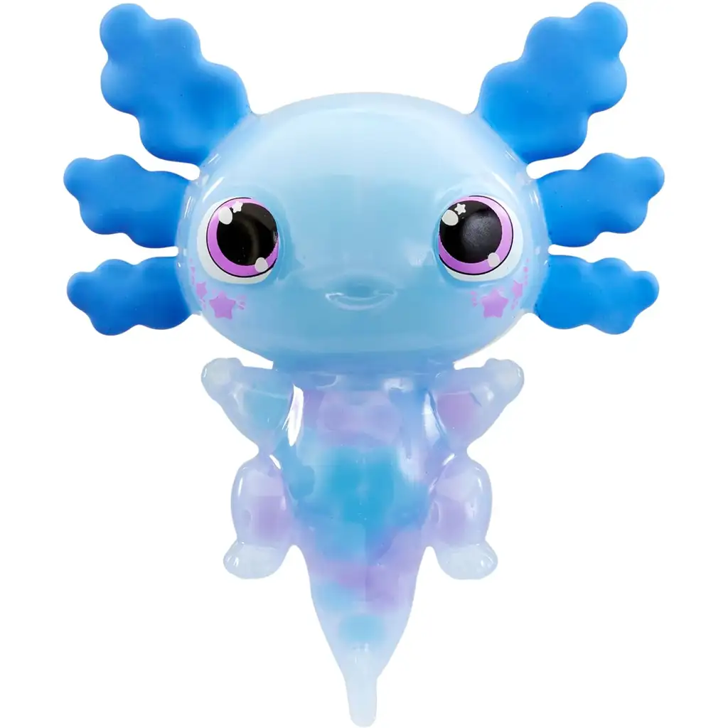 Let’s Glo Axolotl светещ воден приятел в син цвят изображение 2