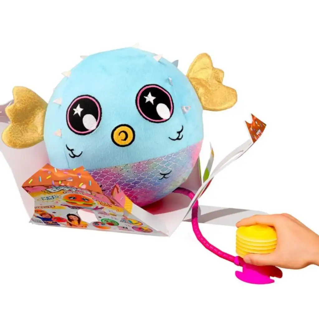 Little Biggies: Надуваем мини плюшен топчест риба изображение 1