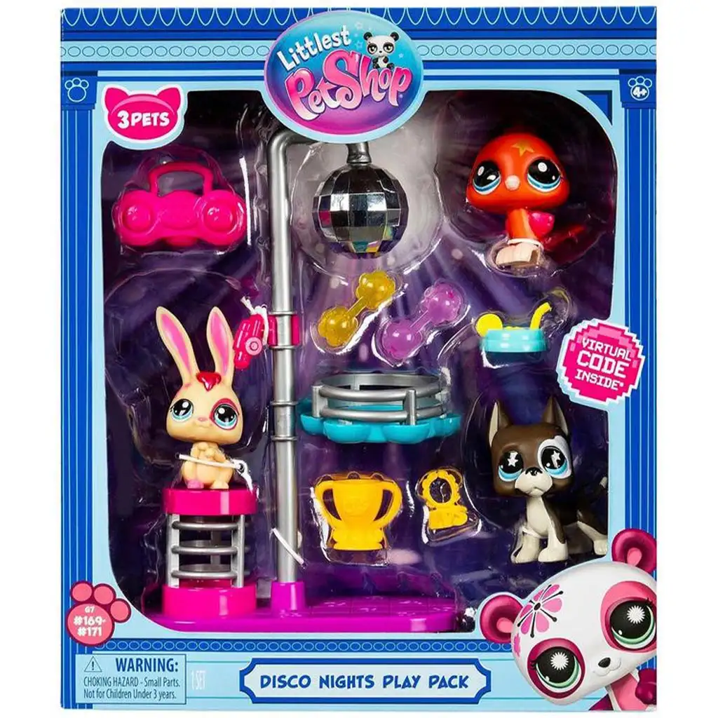 Littlest Pet Shop: Диско 3бр. фигурка пакет изображение 2