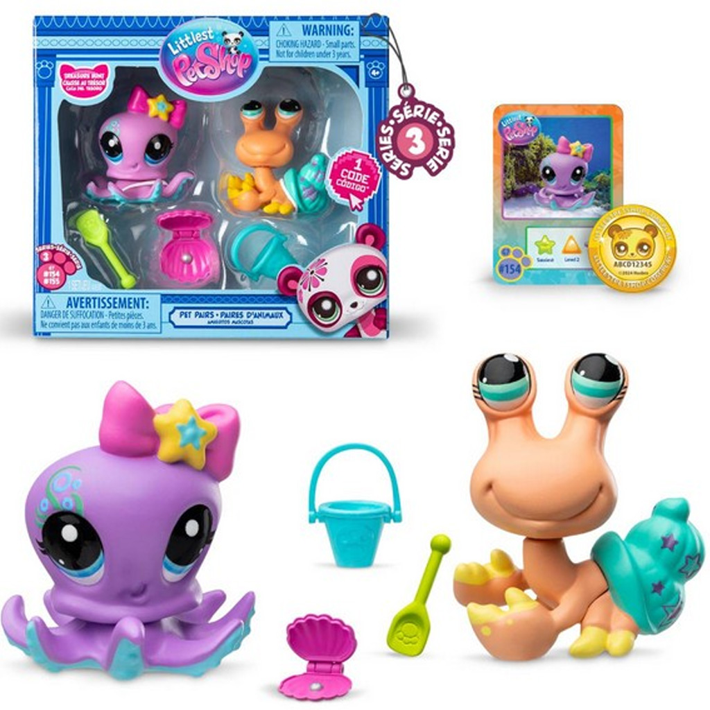 Littlest Pet Shop: Двойна фигурка на домашен любимец S3 в различни варианти 1бр изображение 1