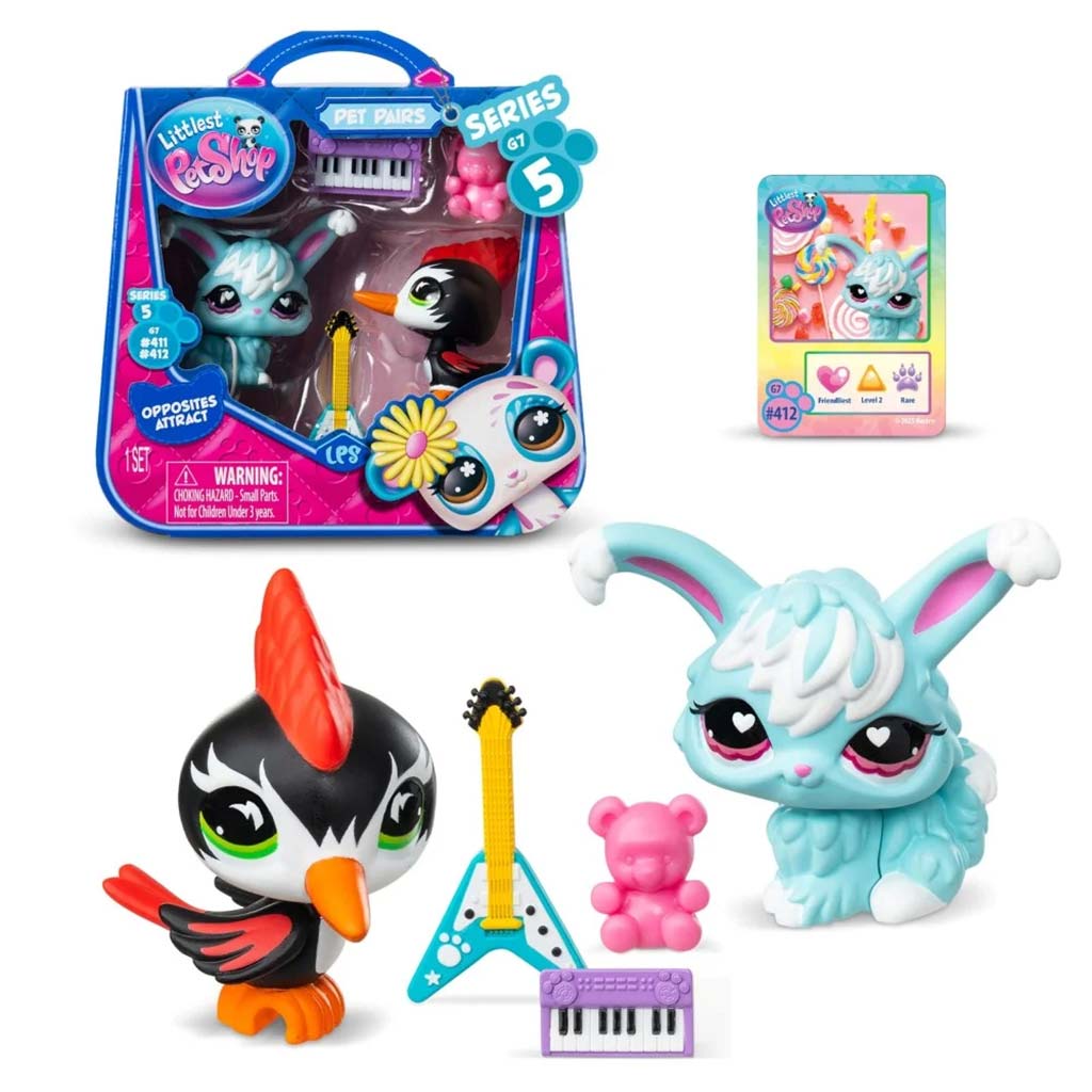 Littlest Pet Shop: Комплект двойни фигурки S5 - Дървесен стършел и Заек изображение 2
