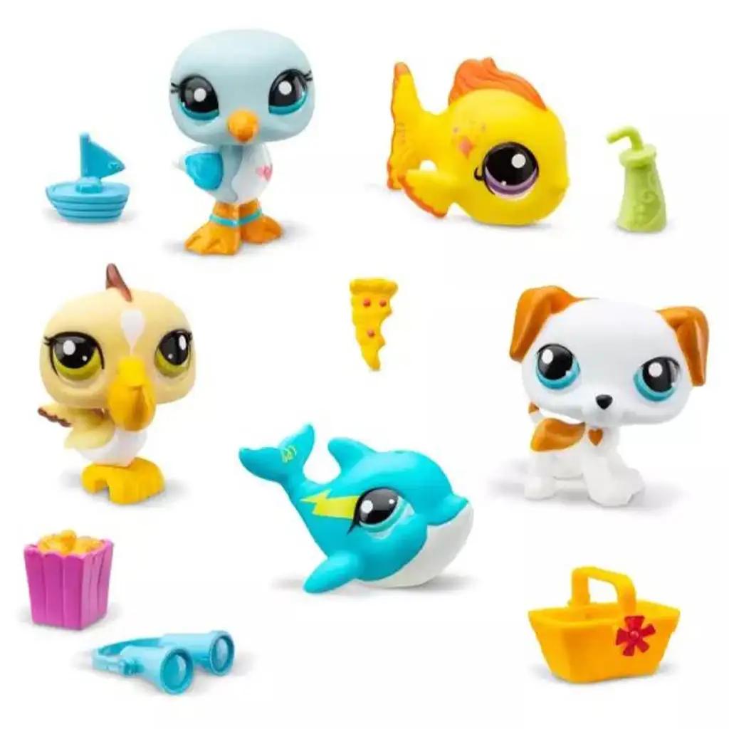 Littlest Pet Shop: Комплект от 5 фигурки 1-ва серия - Плаж изображение 2