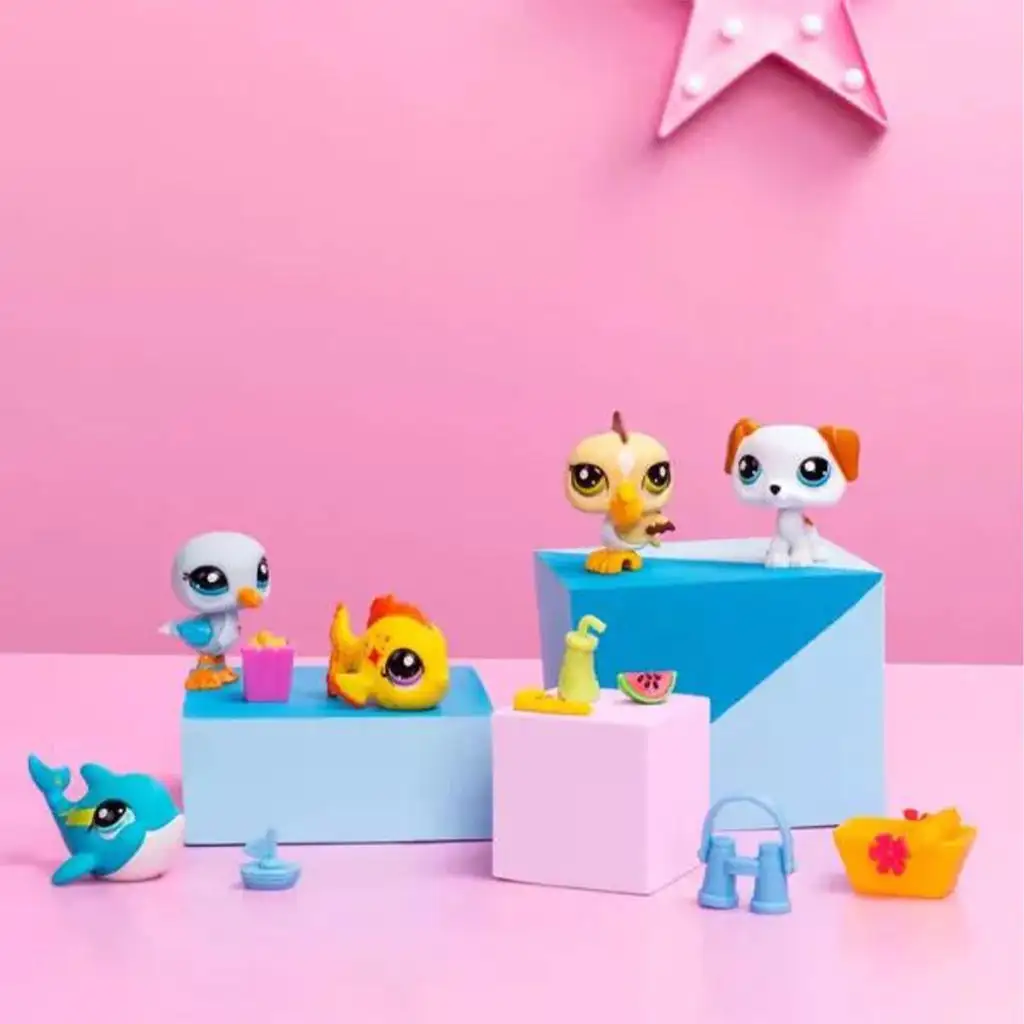 Littlest Pet Shop: Комплект от 5 фигурки 1-ва серия - Плаж изображение 4